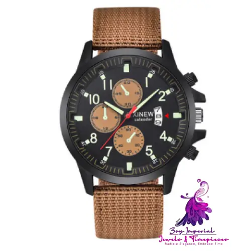 Fashion Nylon Band Military Men’s Sports Watch