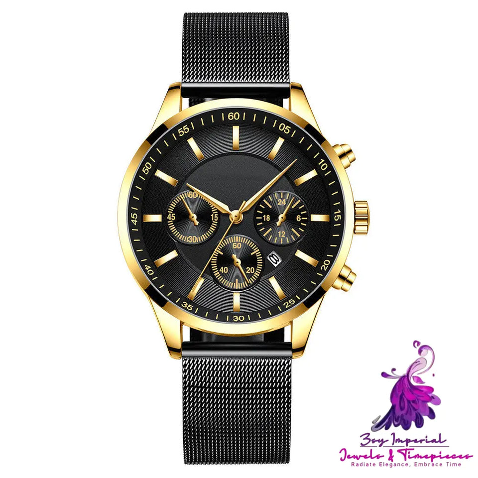 Mesh Strap Waterproof Watch