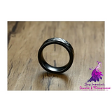 Black and White Check Rotating Ring