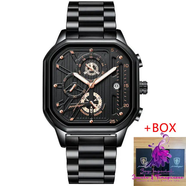 Waterproof Multifunctional Quartz Watch for Men