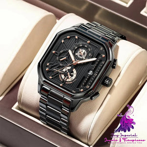 Waterproof Multifunctional Quartz Watch for Men