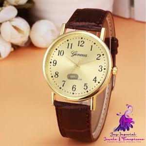 Fashion Men’s Belt Quartz Watch