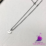 Xiaoyuan Brand Steel Neutral Minimalist Necklace