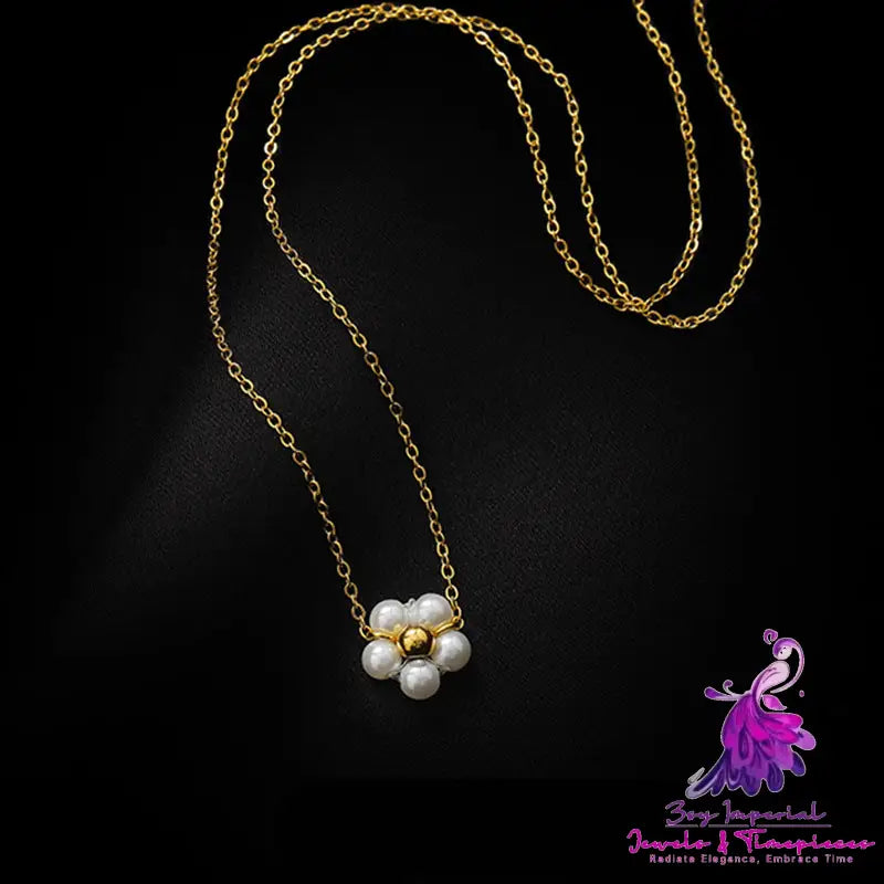 Fashion Pearl Flower Necklace