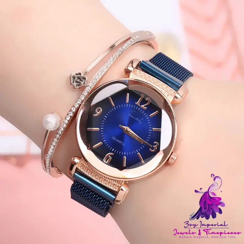 Fashion Steel Belt Quartz Watch