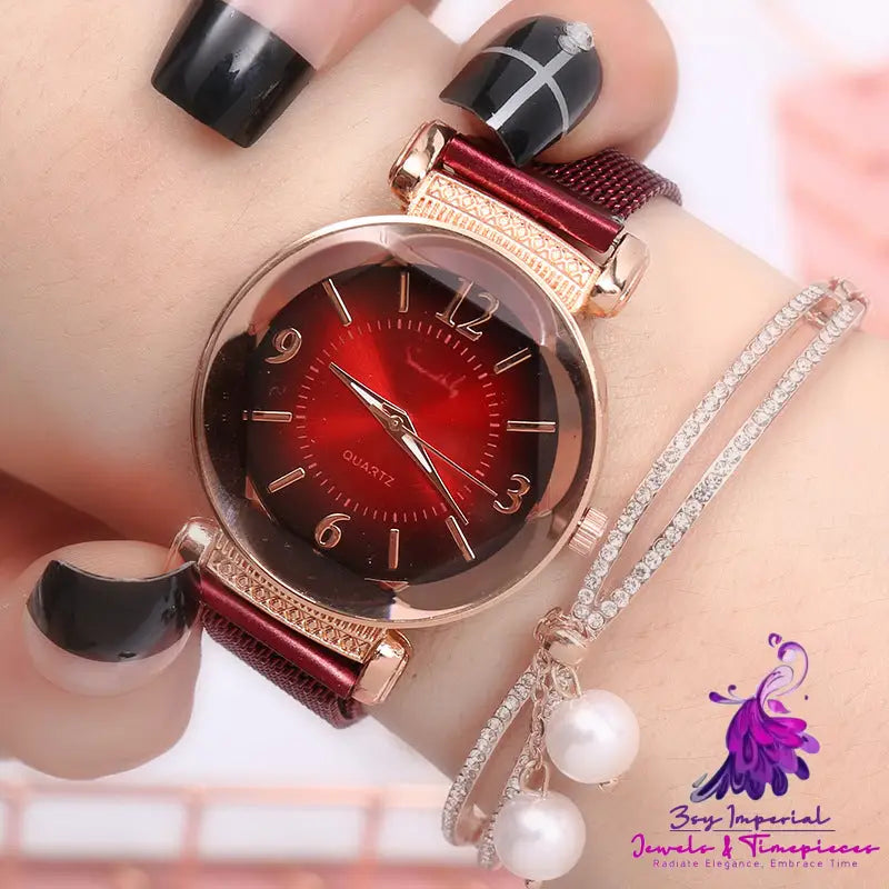 Fashion Steel Belt Quartz Watch