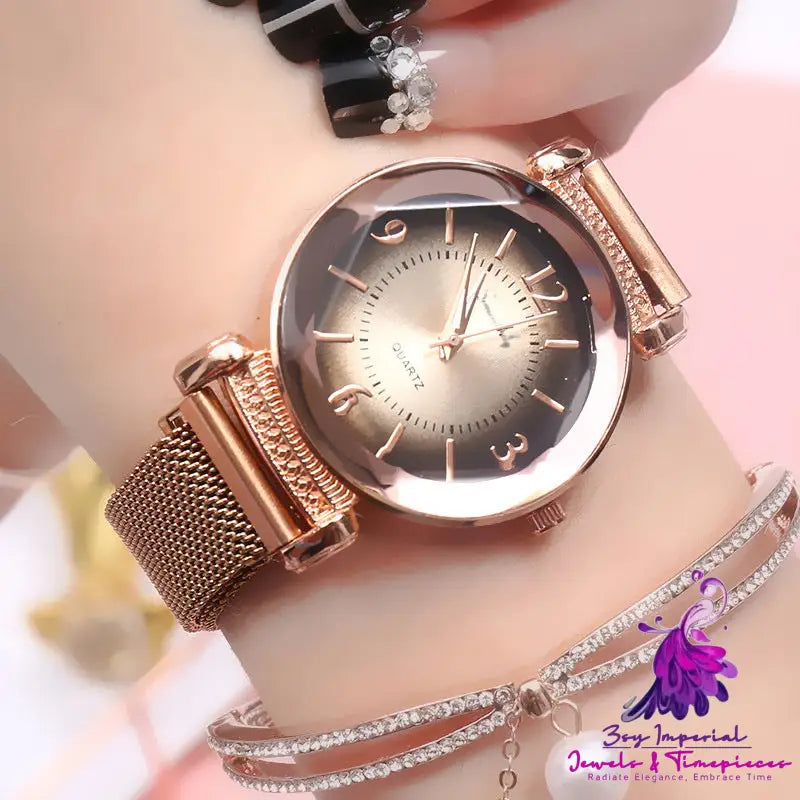 Fashion Steel Belt Quartz Watch