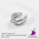 Women’s Stainless Steel Ring Fashion Ornament