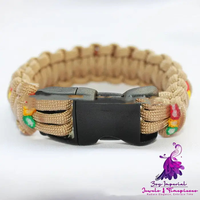 Outdoor Survival Weaving Bracelet