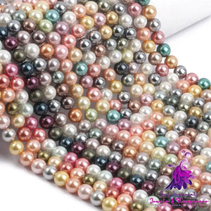 Water Shell Pearl Handmade Diy Necklace Bracelet Round Beads