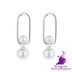 Fashion Pearl Sterling Silver Earrings