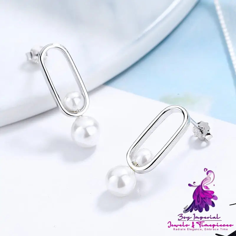 Fashion Pearl Sterling Silver Earrings