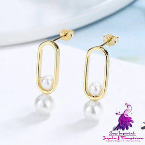 Fashion Pearl Sterling Silver Earrings