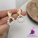 Pearl Pendant Earrings