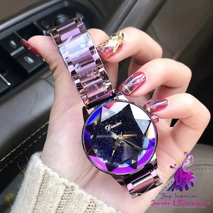 Starry Sky Purple Women’s Fashion Watch