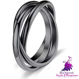 Simple Titanium Steel Ring