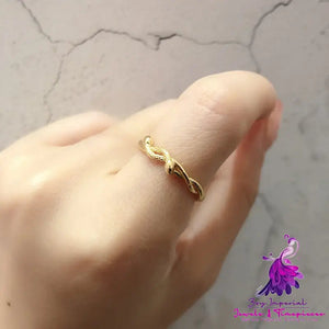 Fashion Snake Twisted Rope Ring