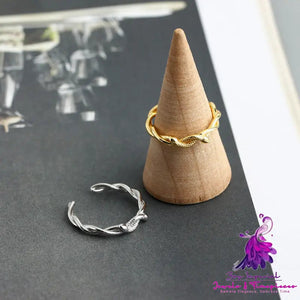 Fashion Snake Twisted Rope Ring