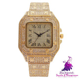 Square Diamond Roman Scale Women’s Watch