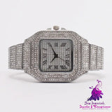 Square Diamond Roman Scale Women’s Watch