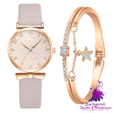 Fashion Women’s Simple Fashion PU Strap Quartz Watch