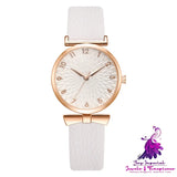 Fashion Women’s Simple Fashion PU Strap Quartz Watch