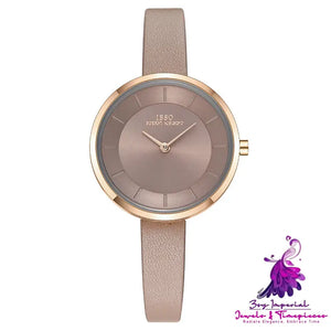 Trendy Thin Waterproof Student Watch for Ladies