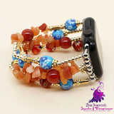 Trendy Glass Bead Watch Strap