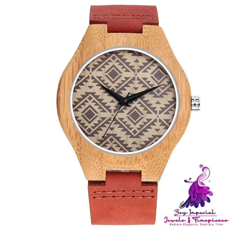 Space-time Wood Fashion Trend Quartz Watch for Men