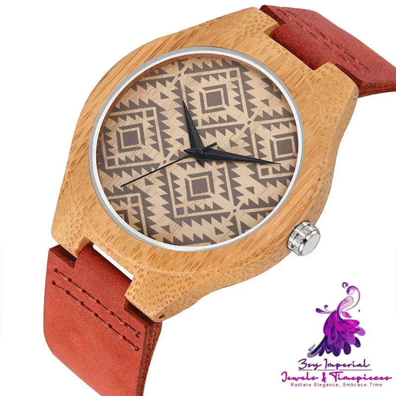 Space-time Wood Fashion Trend Quartz Watch for Men