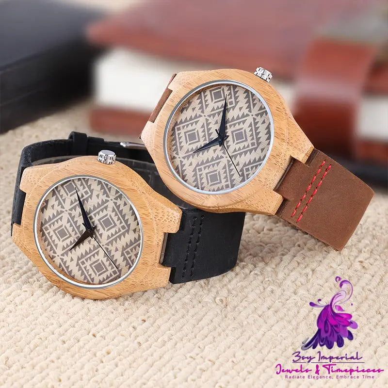 Space-time Wood Fashion Trend Quartz Watch for Men