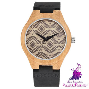 Space-time Wood Fashion Trend Quartz Watch for Men