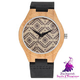 Space-time Wood Fashion Trend Quartz Watch for Men