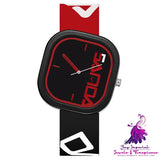 New Silicone Square Fashion Trend Waterproof Watch for Men