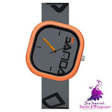 New Silicone Square Fashion Trend Waterproof Watch for Men