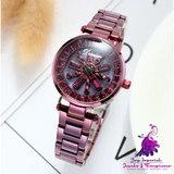 Rhinestone Steel Belt Women’s Fashion Watch