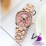 Rhinestone Steel Belt Women’s Fashion Watch