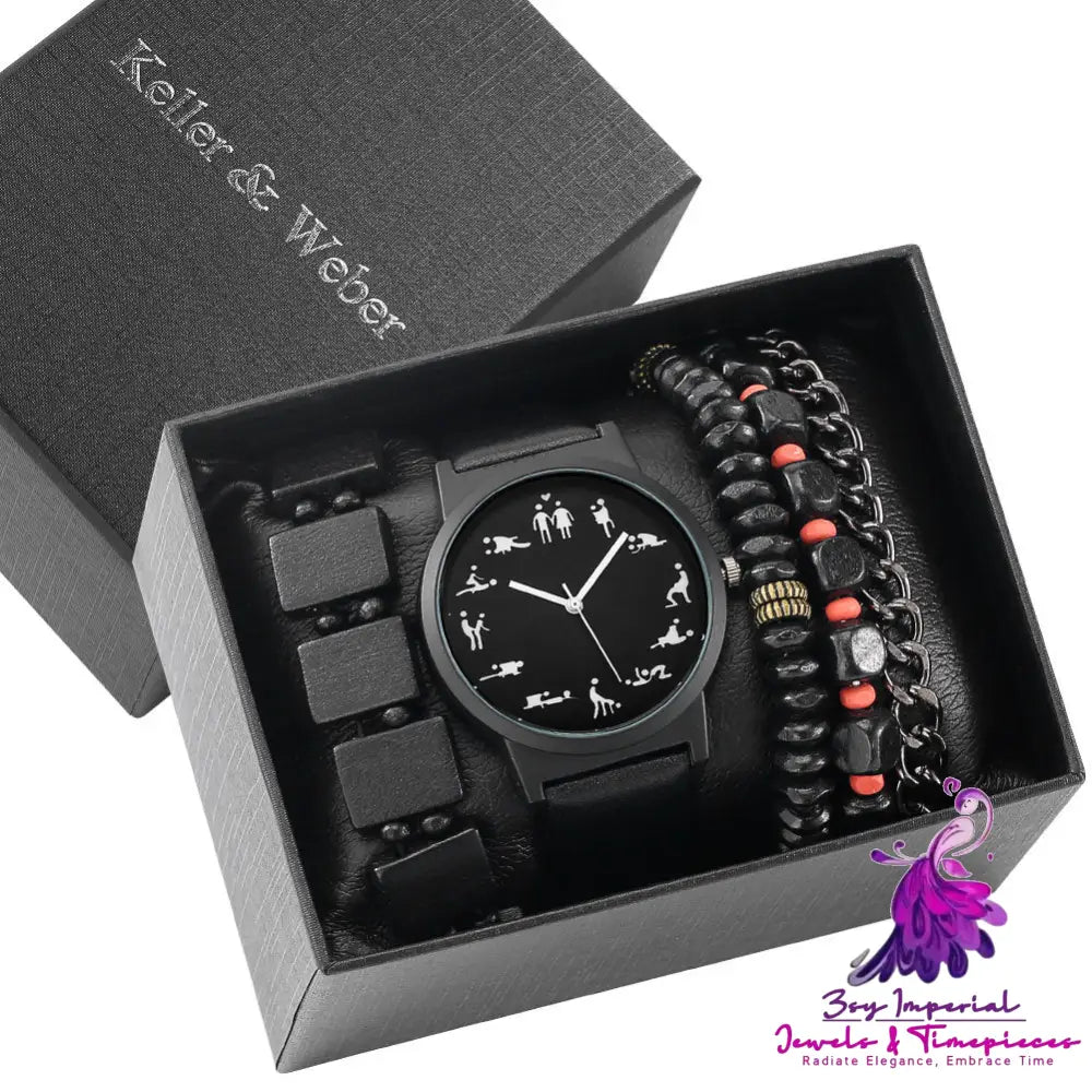 Gift Box Set Men’s Fashion Watch