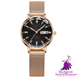 New Women’s Fashion Waterproof Glow Quartz Watch