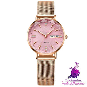 New Women’s Fashion Waterproof Glow Quartz Watch