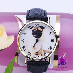 Fashion Leisure Lovely Puppy Quartz Watch