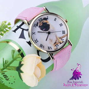 Fashion Leisure Lovely Puppy Quartz Watch