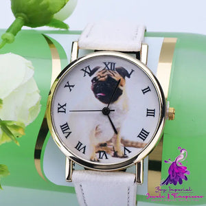 Fashion Leisure Lovely Puppy Quartz Watch