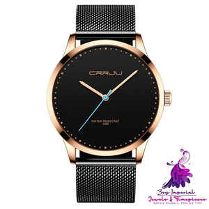 Men’s Stainless Steel Mesh Belt Fashion Watch