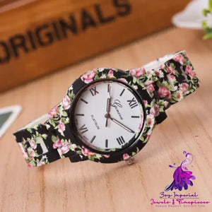 Fashion Color Print Watch