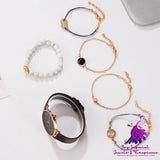 Trendy Quartz Watch Set for Women