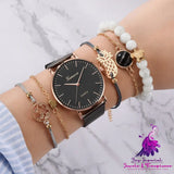 Trendy Quartz Watch Set for Women