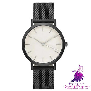 Stylish Steel-Band Quartz Watch