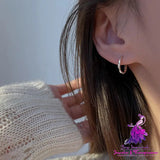 Women’s Sleek And Minimalist French Fashionable Earrings