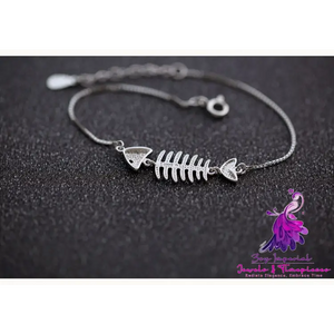 Fish Bone Sterling Silver Bracelet